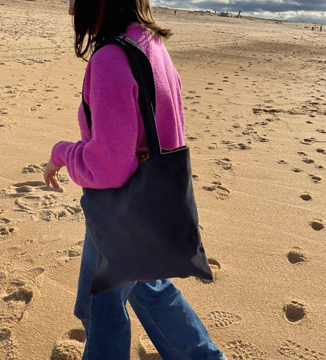 Tote bag en velours 