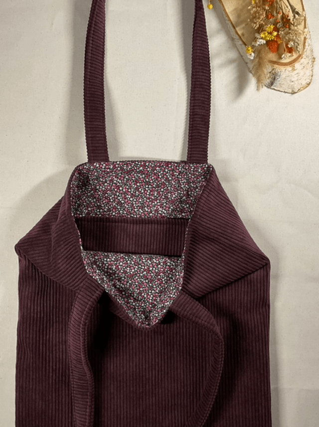 Tote bag en velours 