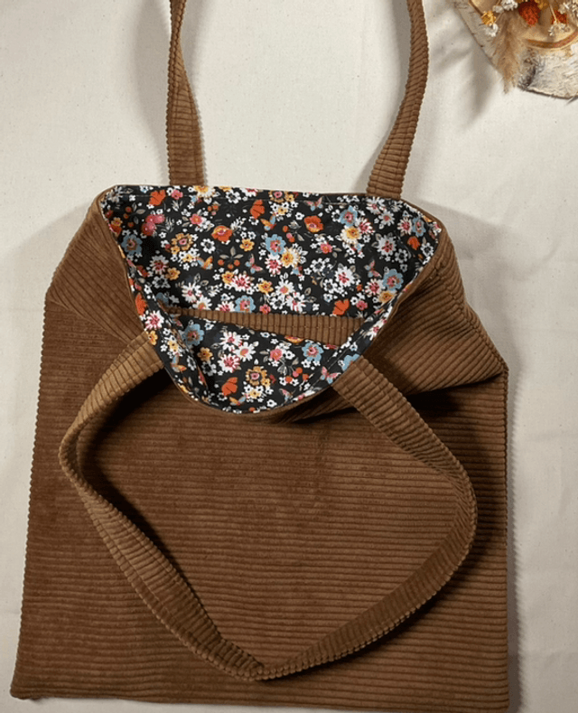Tote bag en velours 