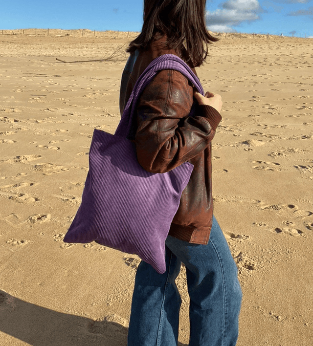 Tote bag en velours 