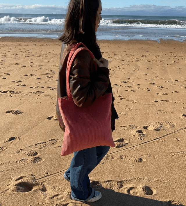 Tote bag en velours 