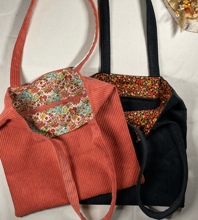 Tote bag en velours 