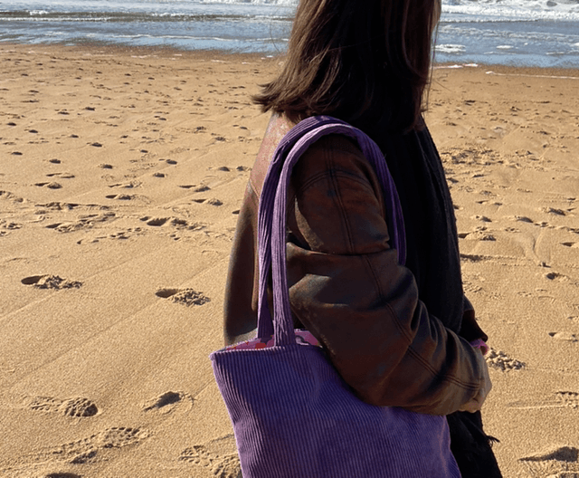 Tote bag en velours 