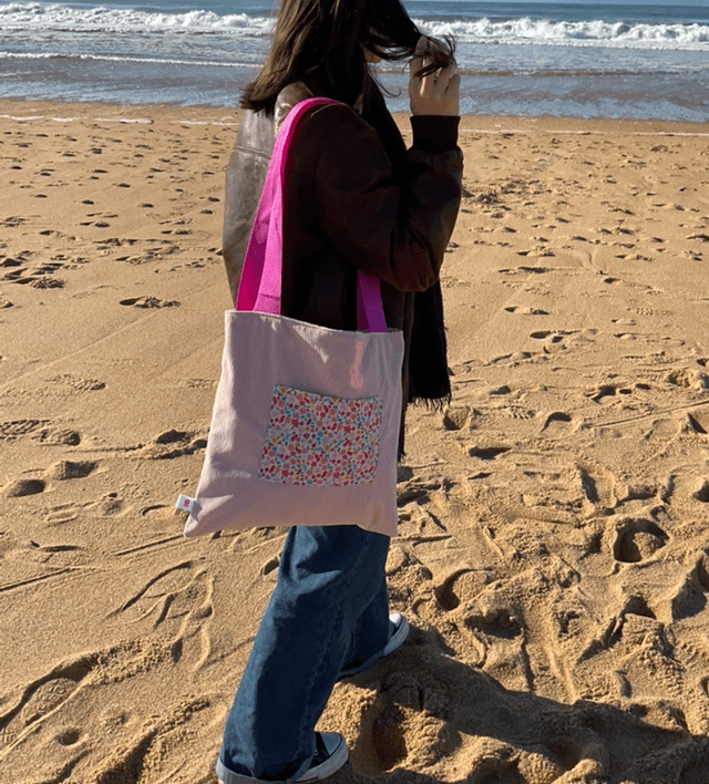 Tote bag en velours 