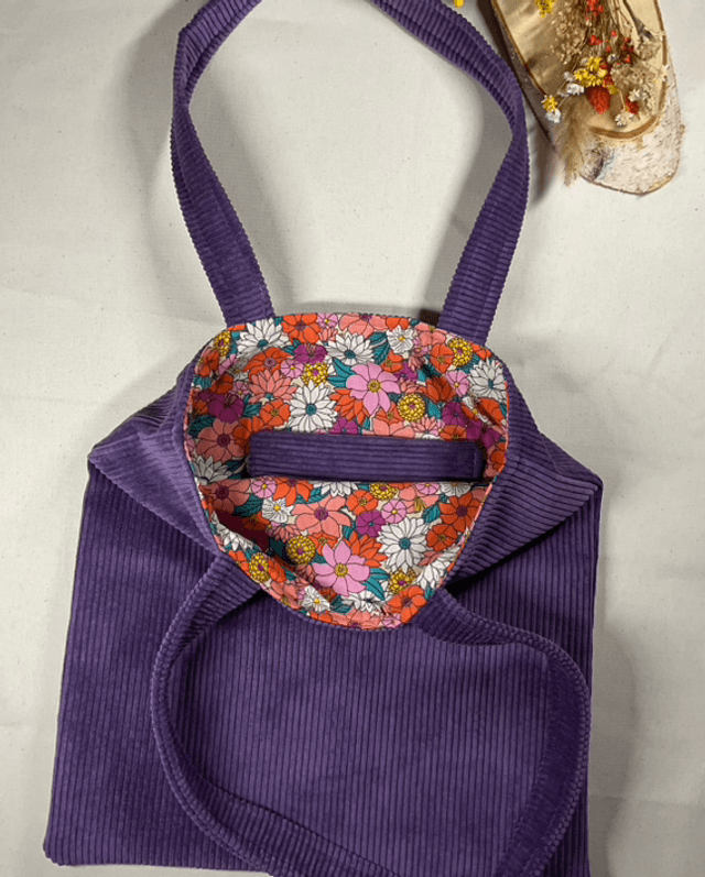 Tote bag en velours 