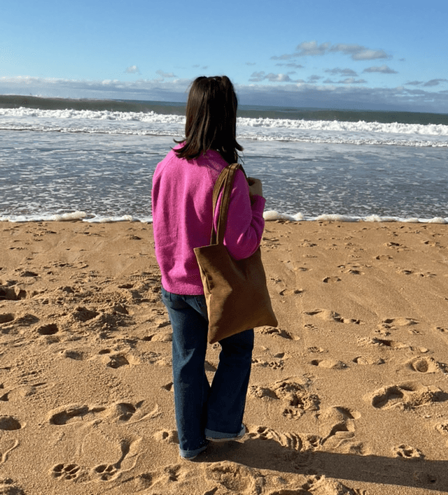 Tote bag en velours 
