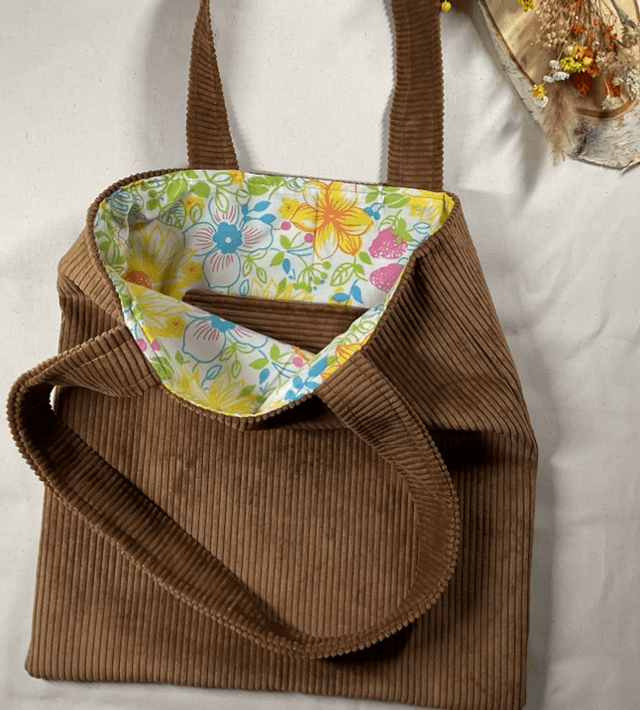 Tote bag en velours 