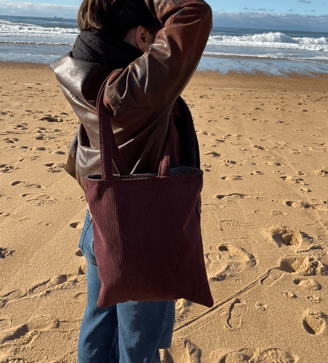 Tote bag en velours 