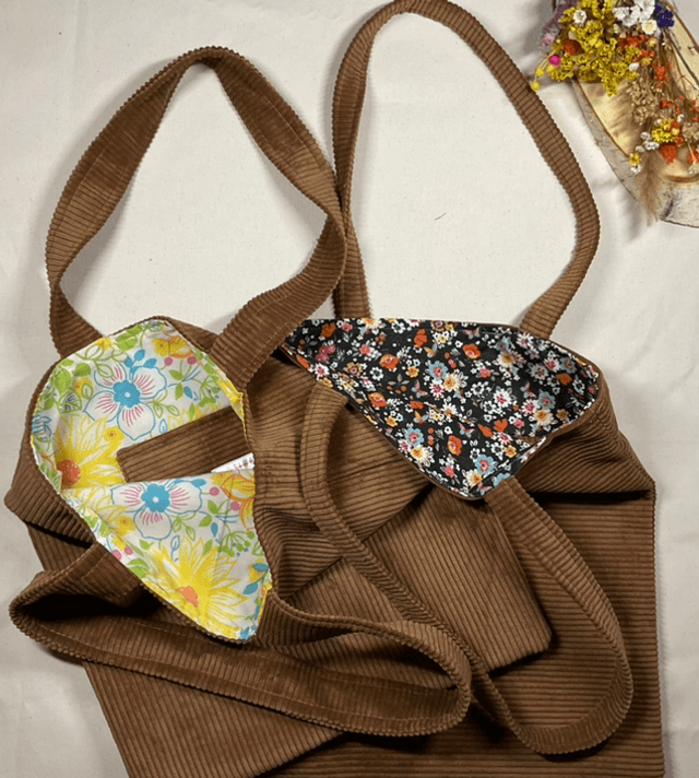 Tote bag en velours 