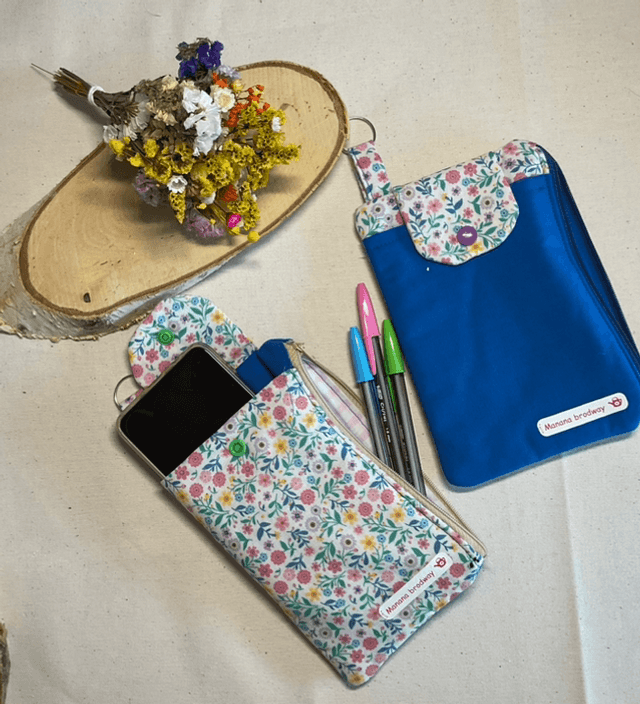Combo porte-monnaie, porte-téléphone 