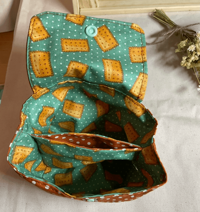 Pochette de rangement double a pois 