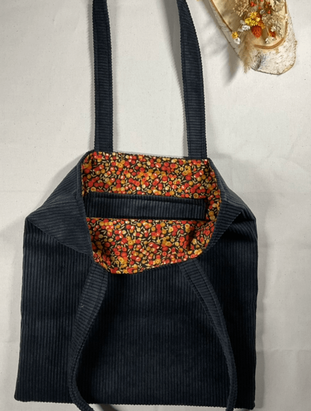 Tote bag en velours 
