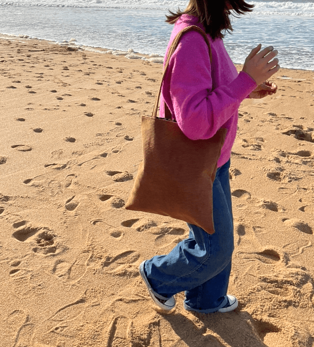 Tote bag en velours 