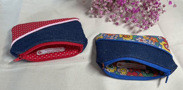 Porte monnaie en jean