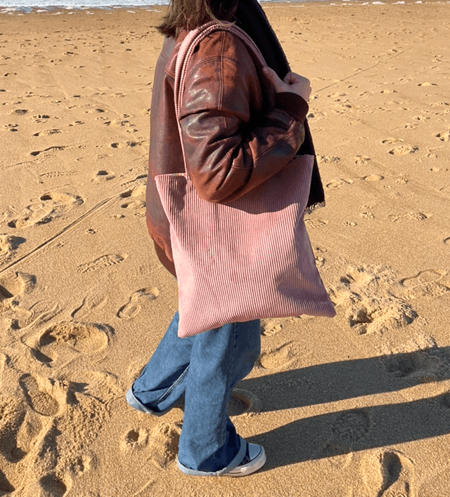 Tote bag en velours 