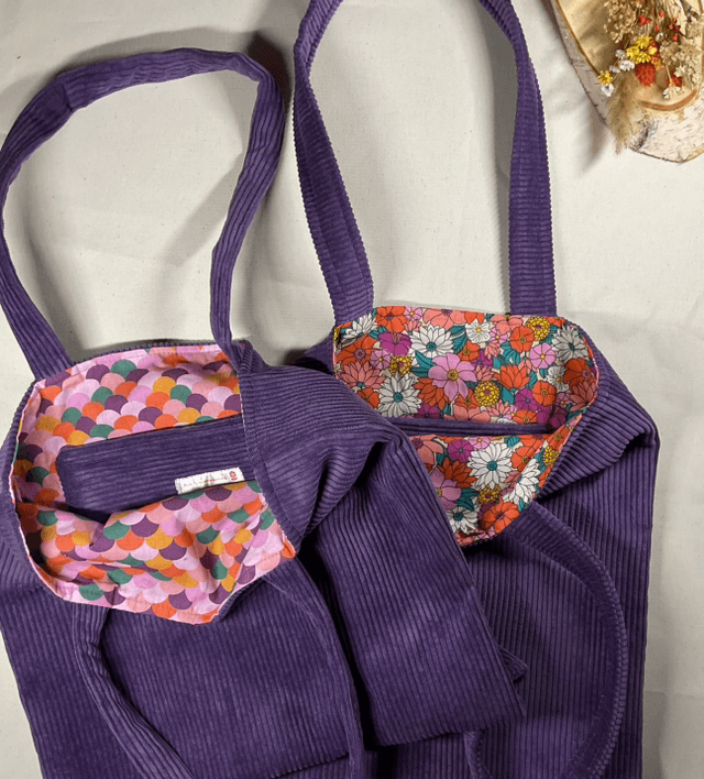 Tote bag en velours 