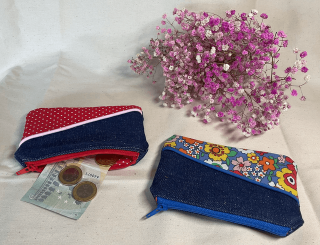 Porte monnaie en jean