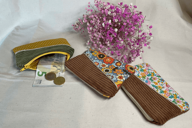 Porte monnaie en velours 